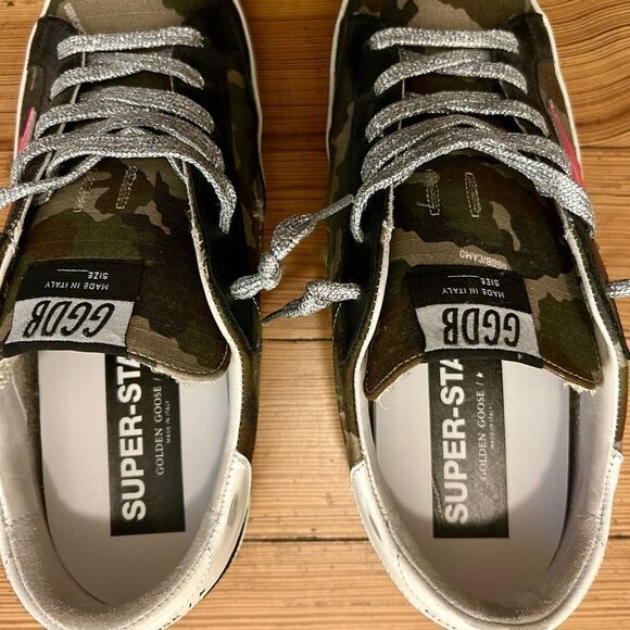 Golden Goose Superstar Camouflage Sneakers. EU size 39 / US size 9 - Picture 8 of 16